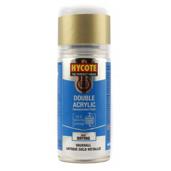 Image for Hycote Double Acrylic Vauxhall Antique Gold Metallic Spray Paint