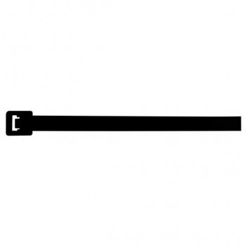 Image for Black Cable Ties Pack 100 290 mm x 7.6 mm