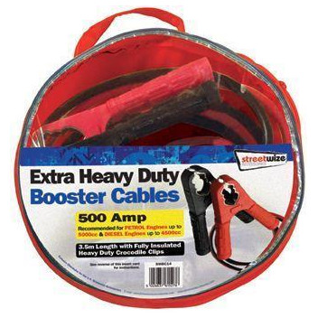 Image for Jump Leads Extra Heavy Duty 500 Amp 3 Metre Length