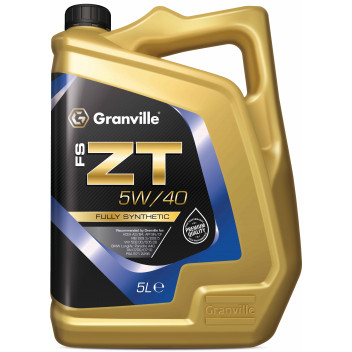 Image for Granville FS-ZT 5W 40 Fully Synthetic Engine Oil 5 Litre Bottle