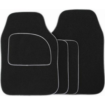 Image for Streetwize Velour 4 Piece Carpet Mat Set With Grey Trim