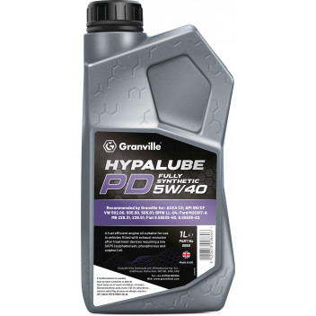 Image for Granville Hypalube PD FS 5W 40 Fully Synthetic Engine Oil 1 Litre