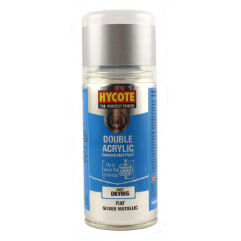 Image for Hycote Double Acrylic Fiat Silver Metallic Spray Paint