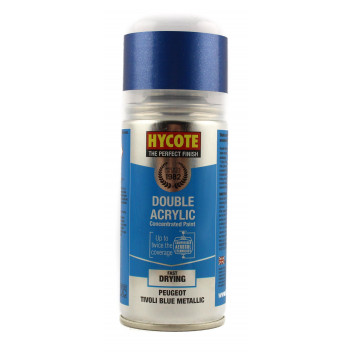 Image for Hycote Double Acrylic Peugeot Tivoli Blue Metallic Spray Paint