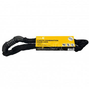 Image for Simply Cycling 5 Digits Combination Chain Lock