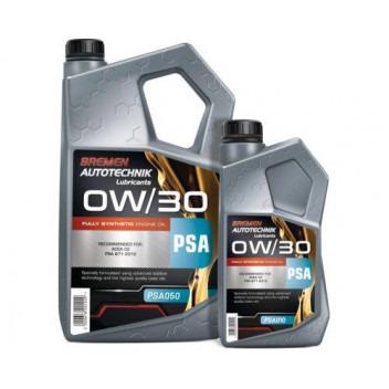 Image for Bremen Autotechnik Fully Sythetic Engine Oil 0W 30 PSA 1 Litre Bottle