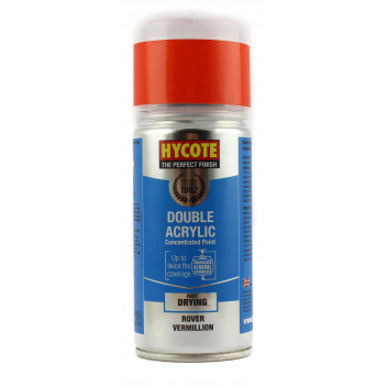 Image for Hycote Double Acrylic Rover Vermillion Spray Paint
