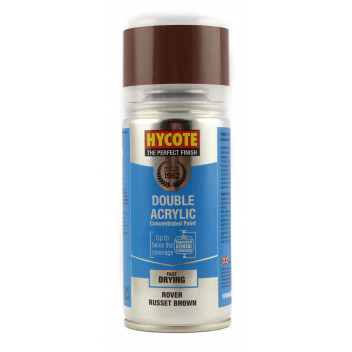 Image for Hycote Double Acrylic Rover Russet Brown Spray Paint