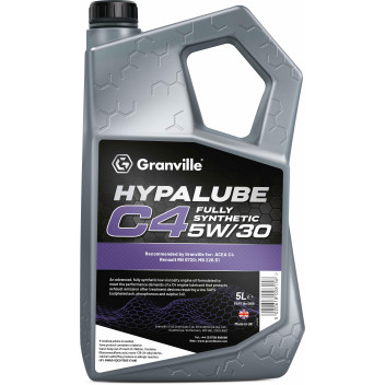 Image for Granville Hypalube C4 FS 5W 30 Fully Synthetic Engine Oil 5 Litre