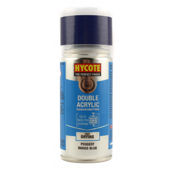 Image for Hycote Double Acrylic Peugeot Indigo Blue Spray Paint