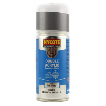Image for Hycote Double Acrylic Rover Gunmetal Metallic Spray Paint