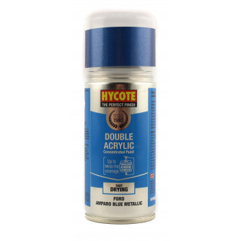 Image for Hycote Double Acrylic Ford Amparo Blue Metallic Spray Paint